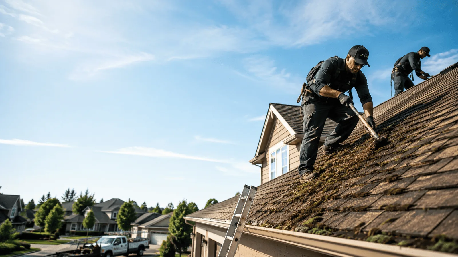 Roof Moss Removal in Saxon, WI near me